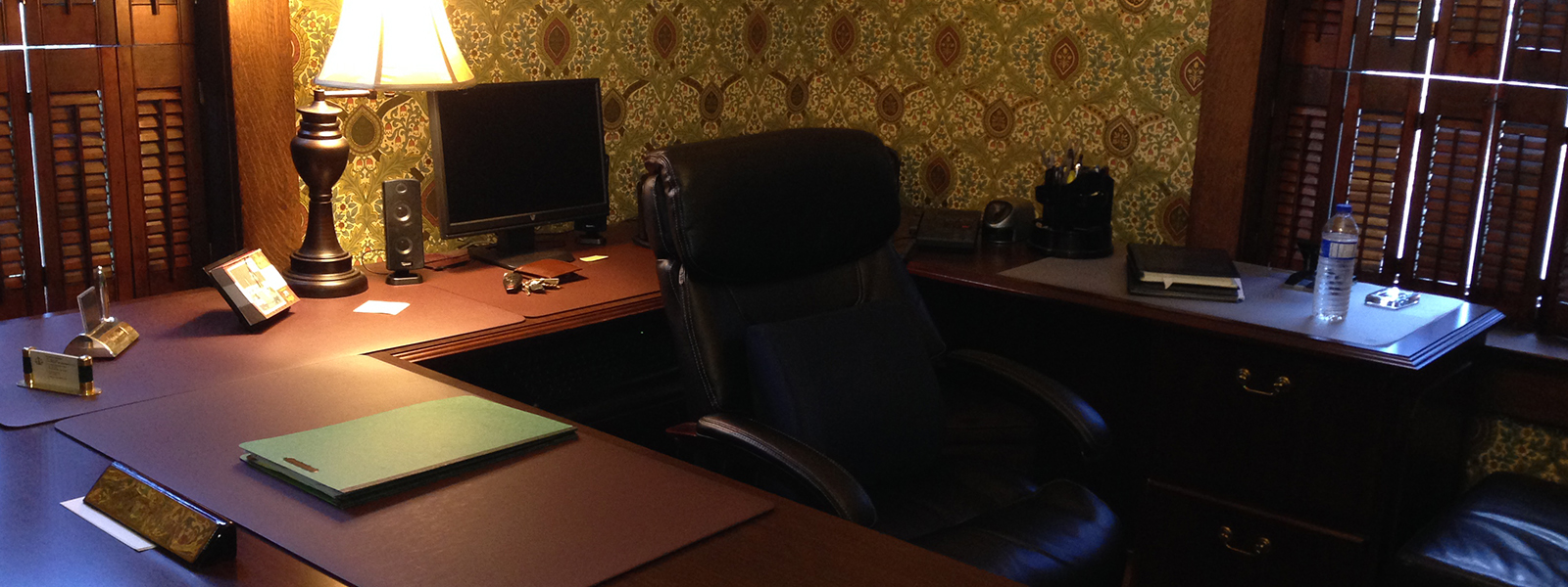 an executive desk